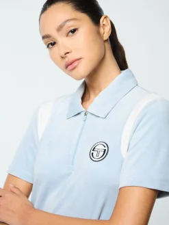 Store Veneto Velour Polo Mini Dress- Women Velour|Dresses