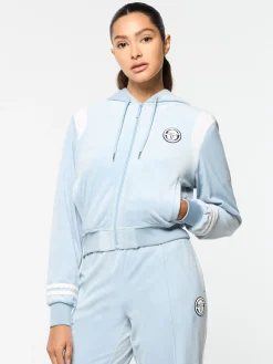 Outlet Veneto Velour Zip-Up Hoodie- Velour