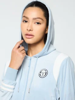 Outlet Veneto Velour Zip-Up Hoodie- Velour