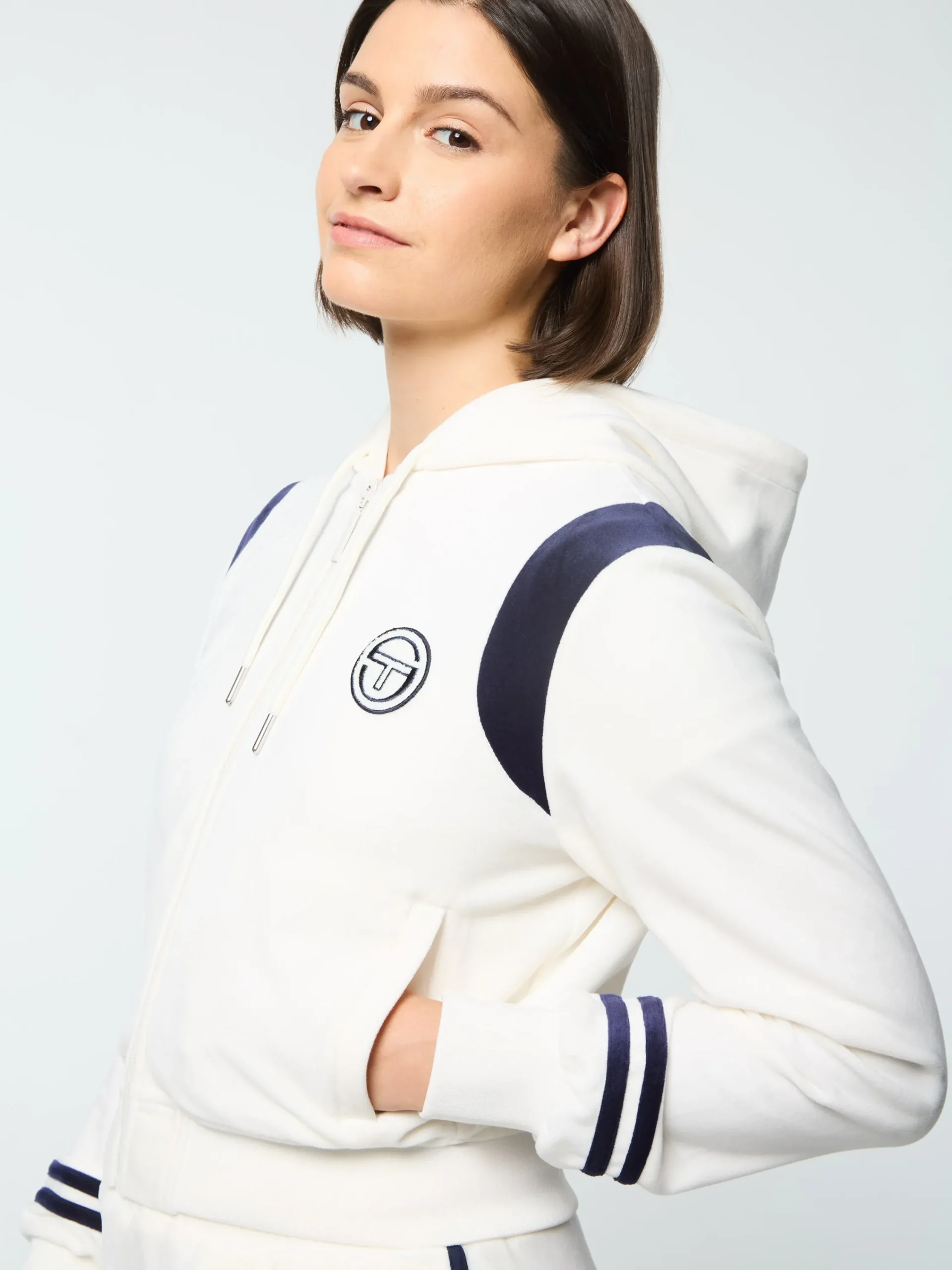 Hot Veneto Velour Zip-Up Hoodie- Velour