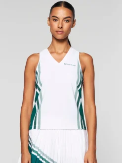 New Women's Monza Tennis Tank- Women Tops And Sports Bras|For The Court